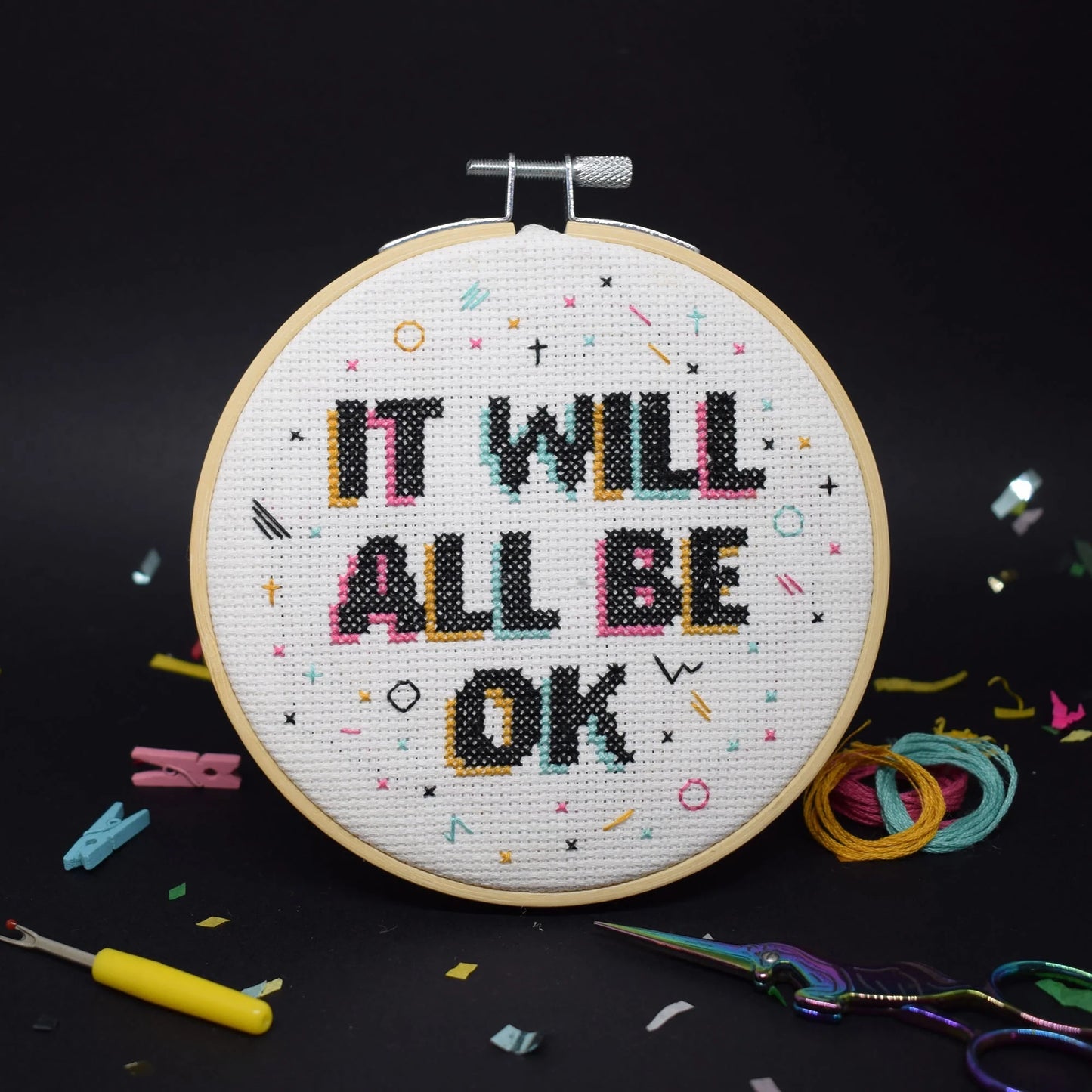 Cross stitch kit - It will all be okay